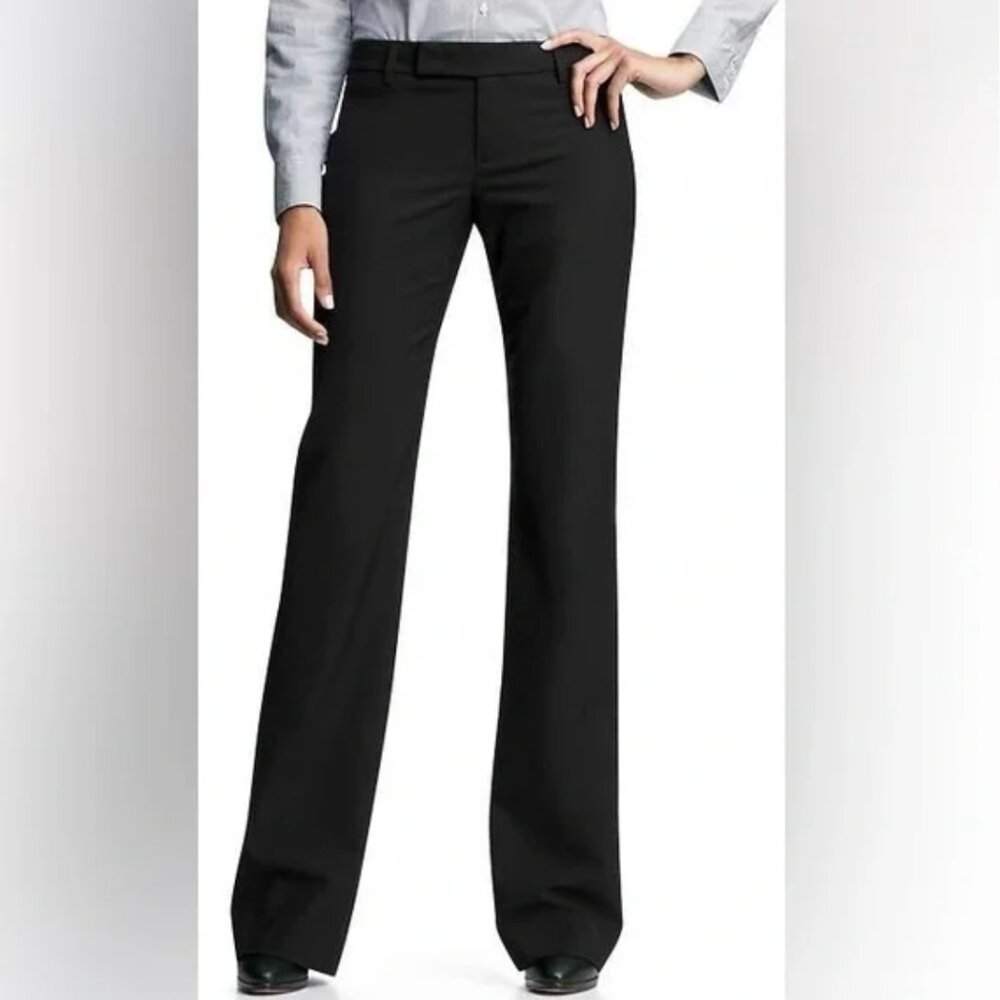 GAP Modern Boot Cut Black Pants Trousers Size 10R Stretch